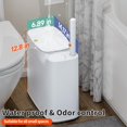 thumbnail image 3 of CTIME Bathroom Trash can Set, 2 Gallon White Smal, 3 of 9