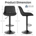 thumbnail image 2 of Juego de 4 Taburetes de Bar Ajustables Giratorios con Tapizado de PU Youhauchair, 2 of 7
