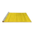 thumbnail image 2 of Ahgly Company Machine Washable Indoor Rectangle Solid Yellow Modern Area Rugs, 2' x 4', 2 of 4