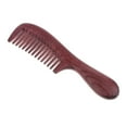 thumbnail image 1 of Purpleheart with Handle Hair Massage Detangling Brush Wide Toothed, 1 of 6