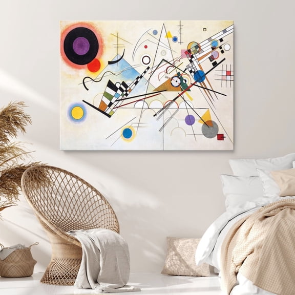 Composition VIII Wall Canvas Print Art Ready to Hang Canvas Wall Art Home Wall Decor Framed Canvas