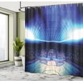 thumbnail image 5 of Ambesonne Sports Shower Curtain, Basketball Arena Game, 69"Wx70"L, Navy Black, 5 of 5