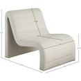 thumbnail image 3 of Meridian Furniture Ivy Cream Velvet Accent Chair, 3 of 8