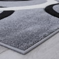 thumbnail image 5 of Allstar Grey Modern Geometric Black circle design Area Rug (5' 2" x 7' 2"), 5 of 7