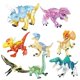 thumbnail image 2 of Figuras de dinosaurios de Jurassic Dino World t-rex, Carnotaurus, Pterosaur, animales, bloques de construcción, bloques de Velociraptor, MOC, juguetes para niños, 2 of 4