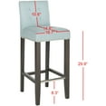 thumbnail image 5 of SAFAVIEH Thompson Bar Stool Sky Blue, 5 of 7