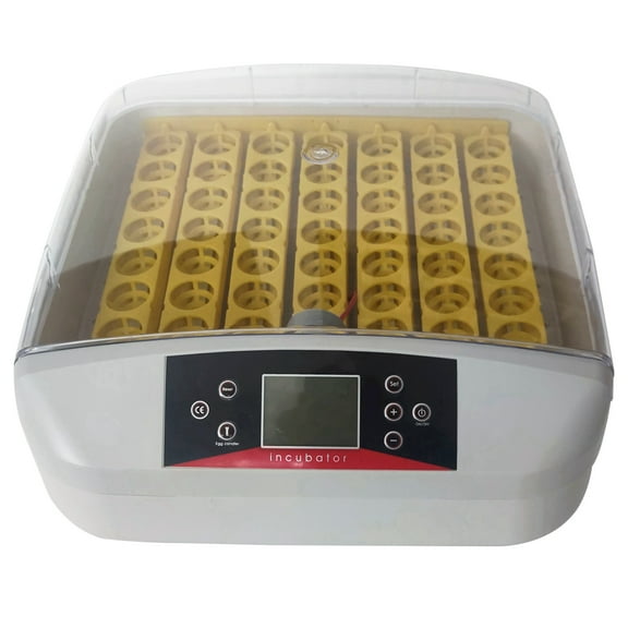 Egg Incubator 56 Eggs 110V Automatic Poultry Hatcher with Egg Turning and Humidity Display