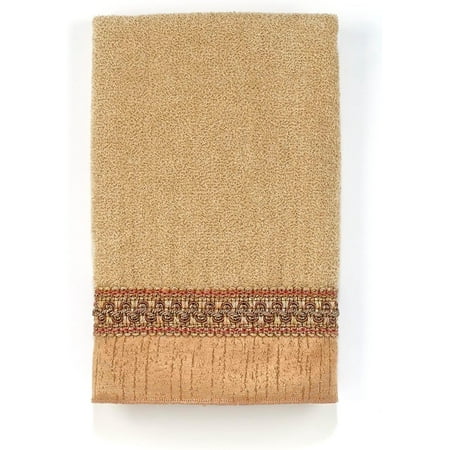 UPC 021864227754 product image for Avanti 11652RAT Braided Cuff Embroidered Hand Towel  30in x16in  Rattan | upcitemdb.com