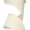 thumbnail image 2 of Solid Canvas Wired Edge Ribbon, 10 Yards (Cream, 2.5 Inches), 2 of 2