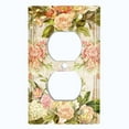 thumbnail image 2 of Metal Light Switch Plate Outlet Cover Elegant Vintage Rose Frame ROS028, 2 of 13