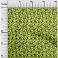 thumbnail image 2 of oneOone Polyester Spandex Lime Green Fabric Floral Sewing Craft Projects Fabric Prints By Yard 56 Inch Wide, 2 of 5