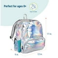 thumbnail image 6 of Wildkin Kids 17 Inch Backpack for Boys and Girls, Perfect for School and Travel (Holographic Silver), 6 of 8