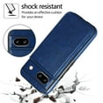 thumbnail image 3 of For Google Pixel 8 Pro Wallet Case with Card Holder, Premium PU Leather Kickstand Credit Card Slots Case,[RFID Blocking] Double Magnetic Clasp Back Flip Durable Shockproof Cover, Darkblue, 3 of 10