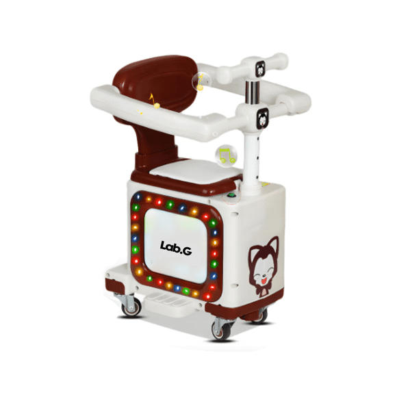 Silla Para Niños Bicicleta Eléctrica Plegable Lab.G Blanco con Café