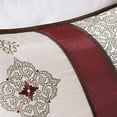 thumbnail image 4 of Madison Park Donovan 7 Piece Comforter Set, Queen, Red, 4 of 5