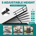 thumbnail image 4 of FICISOG Dog Ramp for Car, 16" to 28" Height Adjustable Pet Ramp for High Bed Couch, Folding Portable Dog Ramp for Small, Old Pet with Upgraded Non-Slip Rubber Surface, Black | Up to 200lb, 4 of 10