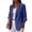 Blue, variant on Womens Suit Jacket Long Sleeve Long Sleeve Notch Lapel Business 3/4 Sleeve Open Front Casual Jackets Work Office Suit Jackets Blazer Blue Xl