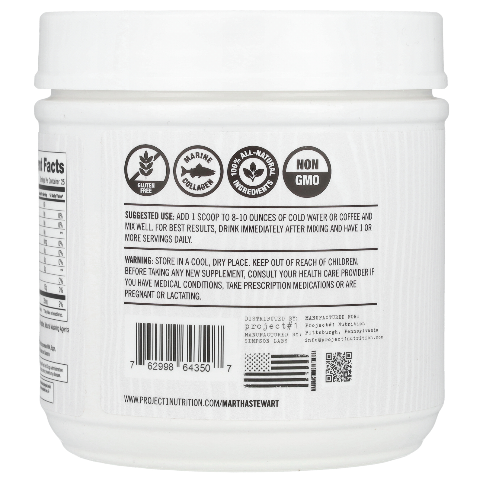 Martha Stewart Wellness Collagen 25srv