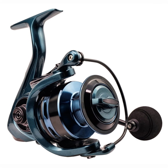 Moulinet de Pêche Double Bobine 14+1BB 5.5:1 4.7:1 Ratio de Vitesse Moulinet à Grande Vitesse Moulinet de Pêche à la Carpe, Cadre Squelettique en Aluminium Rigide