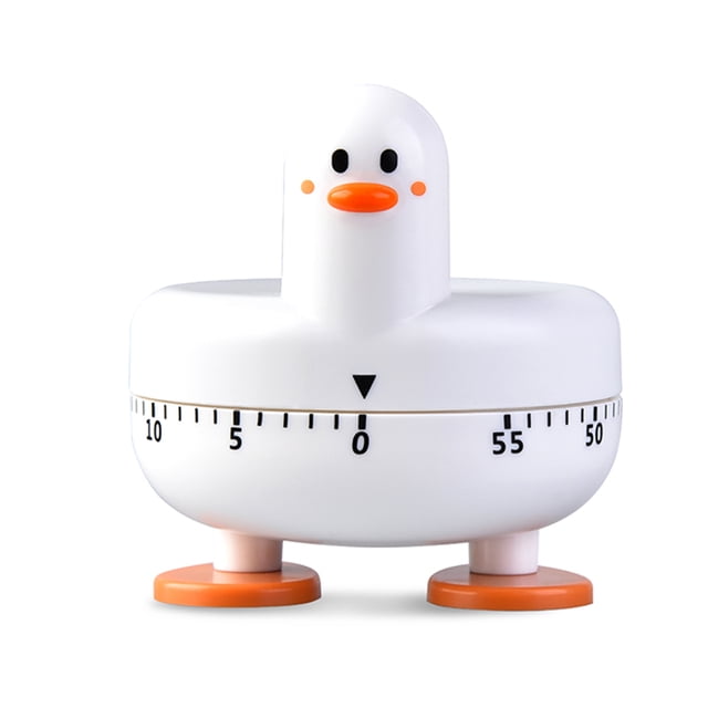 Kitchen Mechanical Timer Students Mini Lovely Duck Appearance Rotatable Time Reminder