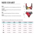 thumbnail image 4 of Kdxio Dinosaur Super Hero Cartoon Print Women's 2 Piece High Waisted Wrap Spaghetti Strap Summer Swimsuit Bikini Set-Small, 4 of 7