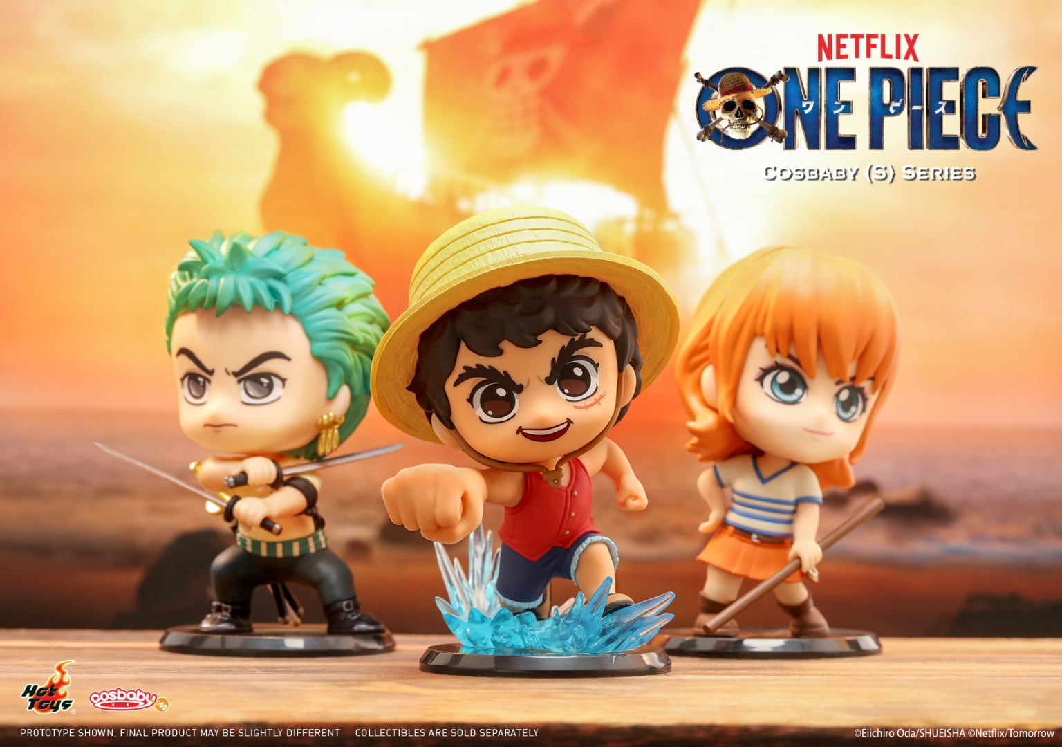 One Piece Netflix Cosbaby Bobble Head - Assorted