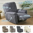 thumbnail image 4 of Recliner Slipcovers 4-Pieces Recliner Covers Recliner Couch Covers Recliner Chair Cover Non Slip Reclining Slipcovers with Storage Pockets Furniture Protector for Living Room, 4 of 8