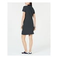 thumbnail image 2 of TOMMY HILFIGER Womens Navy Short Sleeve Mini Shirt Dress Dress XL, 2 of 2