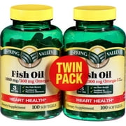 Spring Valley Flaxseed Oil, 1000mg, 100ct