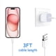 thumbnail image 3 of 2X Cable USB A A USB C para Carplay de Coche, Cable USB C, Cable de Repuesto para Cargador de Coche, 3 Pies, 3 of 5