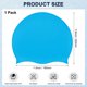 thumbnail image 3 of Uxcell Gorro de Natación de Silicona 1-Pack para Mujeres y Hombres, Gorro de Natación Impermeable No Deslizante Duradero [Azul Lago], 3 of 6