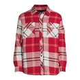 thumbnail image 5 of George Men's and Big Men's Plaid Flannel Shacket, Sizes S-3XL, 5 of 6