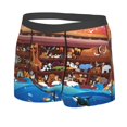 thumbnail image 2 of Fotbe Animals On Noah's Ark2 Men’s Total Support Pouch Boxer Briefs, X-Temp Cooling, Moisture-Wicking Underwear, Regular, Long-leg and Trunk-Small, 2 of 9