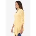 thumbnail image 4 of Woman Within Plus Size Open Front Pointelle Cardigan Sweater, 4 of 6