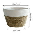 thumbnail image 2 of Storage Basket Plant Pot 10 Inch  Natural Design Hand-woven Indoor Outdoor Decorate Handmade Flowerpot Containers, 2 of 13