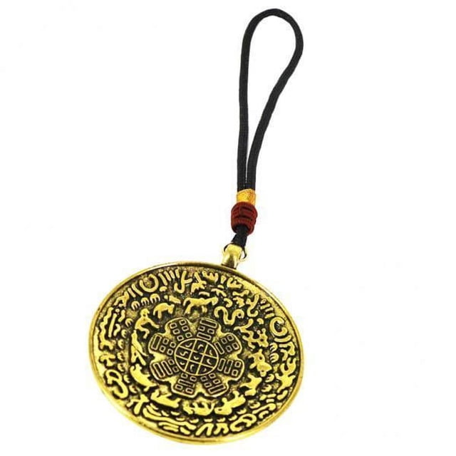 Bunblic 2x Tibétain Pendentif d'Apéritif en Forme de Huit Diagrammes Décoration Feng Shui