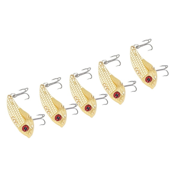 Bait, Multi Hole Fishing Lure with Reflective Surface and 2 Hooks, for Freshwater Saltwater Trout Bass Walleye