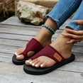 thumbnail image 2 of Modisza Flat Sandals for Women and Men 2026 Beach Toe Ring Sandal Comfortable Breathable Mesh Slide Shoes with Arch Support Red 8.5, 2 of 8