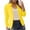 Yellow, variant on Blazers for Women 2025 Trendy Long Sleeve Open Front Jackets Business Casual Cardigan Notch Collar Blazer Work Suit