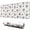White Cow Black-1, variant on Long Mouse Pads for Desk,White Cow Black Spot Geometric Pattern Desk Mats on Top Of Desks, Desk Mouse Pad Extra Large with 3mm Non-Slip Base and Stitched Edge for Gaming,Office,Work,Home 31.5"x11.8"