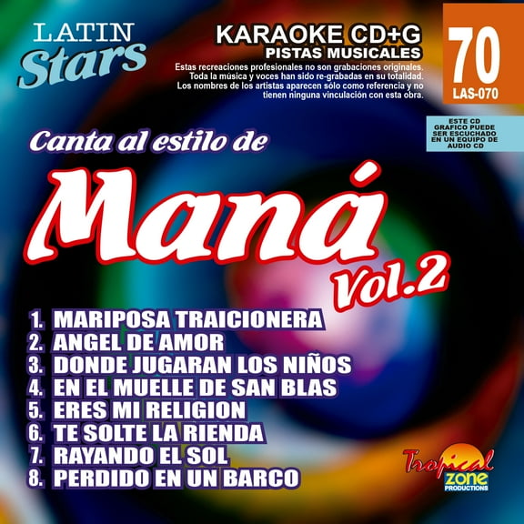 Karaoke Latin Stars 070 Mana  Vol. 2