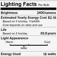 thumbnail image 4 of (case of 20) GE LED Tube, 48 inch T8, 18 watt, 2400 lumen, 3000K Color Temp, Type A Plug & Play, LED18ET8/G/4/830, 4 of 5