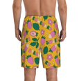 thumbnail image 3 of Kdxio Strawberry Print Mens Sleep Shorts Bottoms Soft Comfy Pajama Wear Pants with Drawstring Pockets, 3 of 7