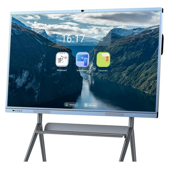 Belnet Smart Board 65inch Electronic Whiteboard Reverse Control IR Rotatable 4K Monitor Wireless Smart TVs for Digital Signage, School & Office