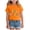 A Orange, variant on Letter Printed Shirts for Girls Soft Cotton Short Sleeve T-Shirt Tops Comfortable Announcement Tees Outfits
