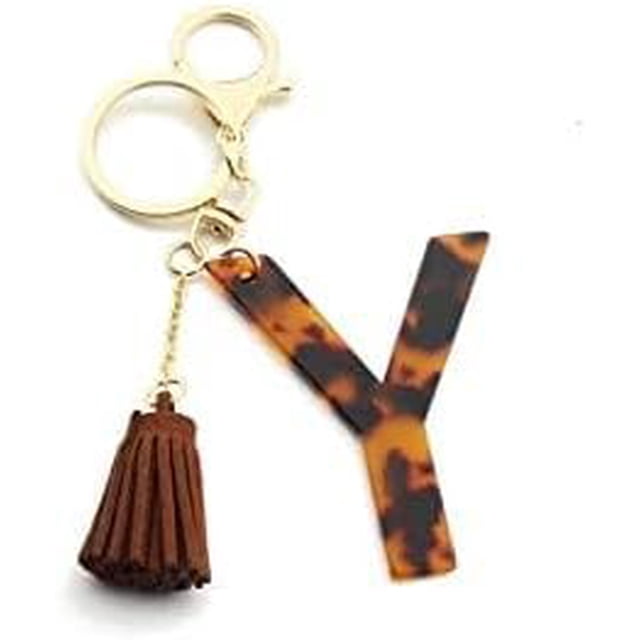 Letter Keychain,26 Letters A-Z Decorative Letter Keychain,Name Keychain for Women Girls Men Teenager Gift
