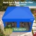 thumbnail image 2 of GVDV 10x10ft Easy Pop-Up Canopy, Outdoor Screen Tent with Mosquito Netting, 2 Zipper Doors, and Carry Bag for Yard Camping Picnic Party Events, Blue, 2 of 9