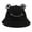 Black, variant on Frog Hat for Adult Teens, Cute Frog Bucket Hat, Cotton Bucket Hat Funny Hat Fisherman Hat for Men Women Khaki