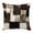 Black Brown, variant on Throw Pillow Covers, Black Gray Patchwork 24x24 Pillow Covers for Couch/Sofa/Bed, Abstract Minimalist Geometric Art Decorative Square Linen Cushion Pillowcase for Home Decor