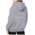 thumbnail image 3 of Zip Up Hoodie Women Fitted Ribbed Workout Gym Stylish Women's Hoodies & Sweatshirts For Casual Wear Long Sleeve Pullover With Hood For Every Season Comfortable Fit For Daily Outings Easy To Care For, 3 of 6